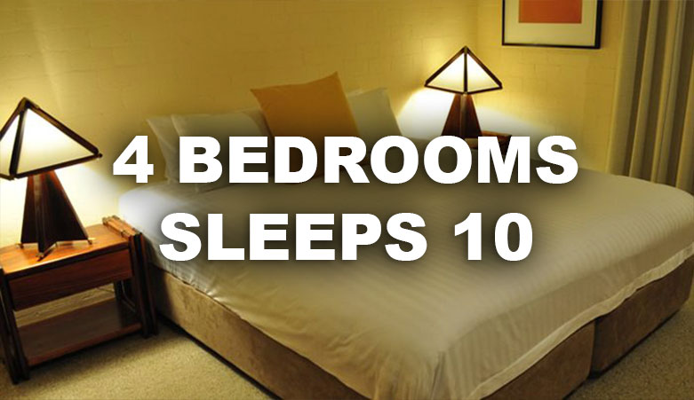 4 bedroom sleeps 10 option
